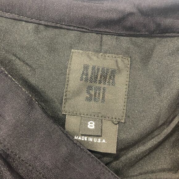 Anthropologie X Anna Sui Floral Motif Wide Leg Pants Multicolor Size 8 - Picture 11 of 13